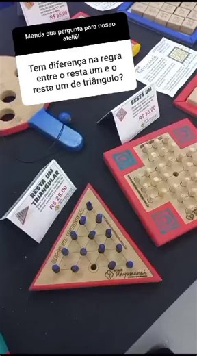 Diferenças entre Resta Um Tradicional e Triangular