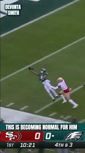 DeVonta Smith One-Handed Sideline Catch vs 49ers!