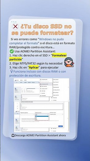 Formatear SSD RAW o protegido✅ Paso fácil #windows10 #tips #windows