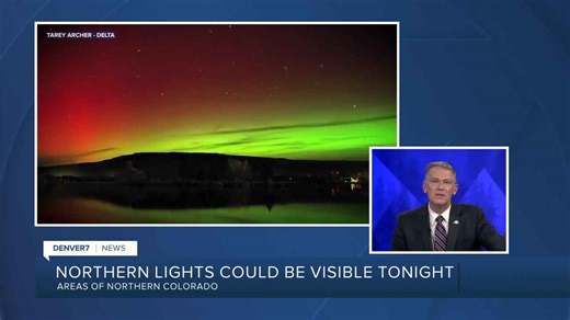 The northern lights could be visible in Colorado Monday night. Here’s where you’ll be able to see them.