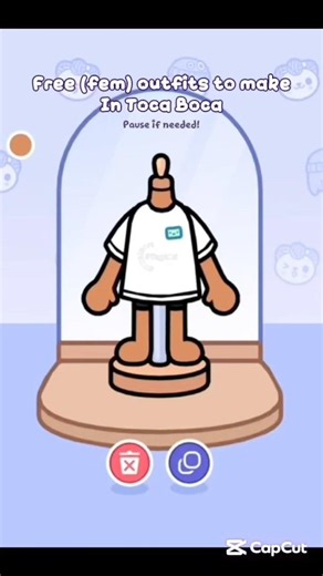 Free (fem) outfits to make in Toca Boca! #tocaboca #tocabocafreeoutfits #free