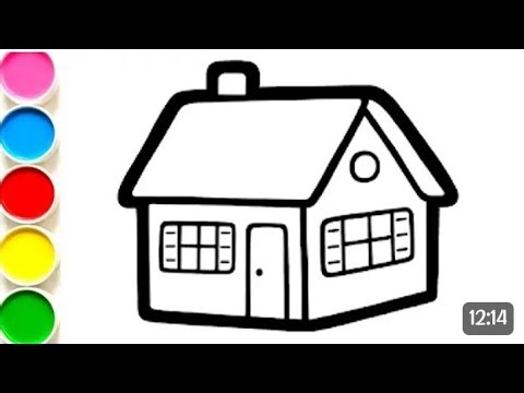 HOW TO DRAW A HOUSE EASY | How to Drawing House Form Shapes