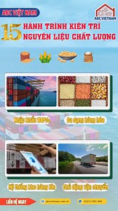 ABC Việt Nam cảm ơn quý khách hàng, đối tác và anh em đội ngũ đã cùng viết nên hành trình 15 năm cung ứng nguyên liệu #abcvietnam #nguyenlieunongsan | Công ty cổ phần ABC Việt Nam