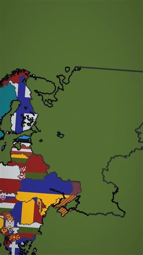 Small Europe Russia #russian #minecraft #maps #flags #europe #asia #geography #history