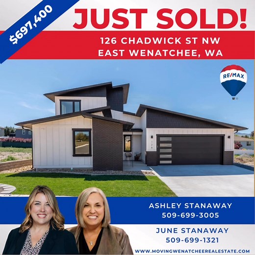 🏡 A New Beginning in East Wenatchee Just Sold | 126 Chadwick St NW This thoughtfully designed new construction home by Aaron Jones Constriction has officially transferred to its new owners. A heartfelt congratulations to them as they begin creating memories in this exceptional East Wenatchee community of Chadwick Place! With gratitude for the opportunity to serve and guide another successful closing here in North Central Washington. Want to build your NW contemporary home in Chadwick Place? See