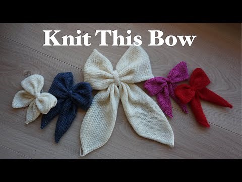 How to Knit a Bow for Beginners: Step-by-Step Tutorial & Assembly Tips✨Christmas décor/accessories🎀