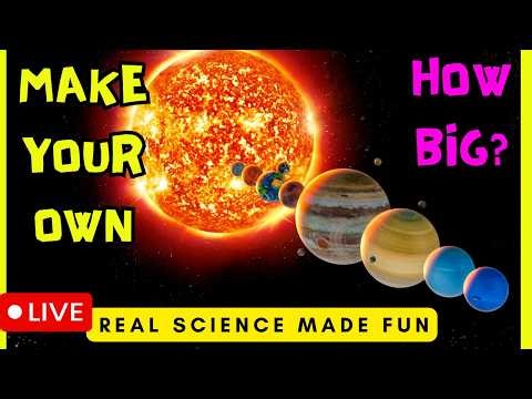 🚀 Solar system scaled model 🚀Size comparison-HOW BIG? Planets, Stars, Moons 🌞Real Science🚀NASA Facts
