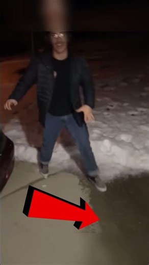 he thought he was fine until the ice said no #fail #funny #shorts