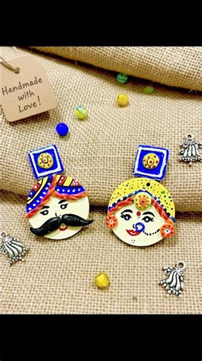 Diy ear ring | handmade ear ring making ideas | how to make jewellery #ornamentcrafting #earrings