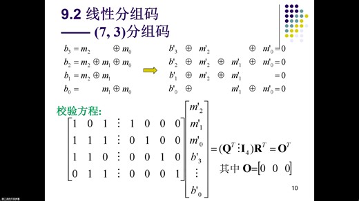 信息论第9章 信道的纠错编码