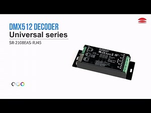 Rj45 DMX512 decoder_SR-2108EAS-RJ45
