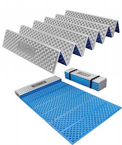 YR Foam Camping and Backpacking Sleeping Pad, Foldable Lightweight Mat 71"x23.5", Blue