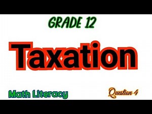 Grade 12 Mathematical Literacy: Taxation | Tax rebates