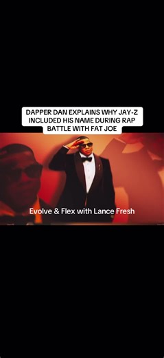 lancefresh (@lancefresh) - Dapper Dan on Jay-Z’s iconic name drop during his rap battle with Fat Joe. #LanceFresh #DapperDan #Jayz #EvolveFlex #BattleRap #HipHop #Style