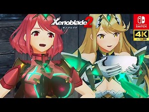 (4K) Xenoblade Chronicles 2 Cutscenes & Boss Fights Final Chapter Pyra Mythra Cooking Elysium 60fps