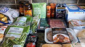 Weekly grocery haul at Aldi and Tesco in Scotland