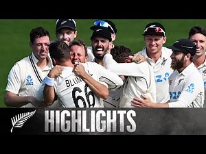 BLACKCAPS Win By 1-Run in Thrilling Finale | DAY 5 HIGHLIGHTS | BLACKCAPS v England | Wellington