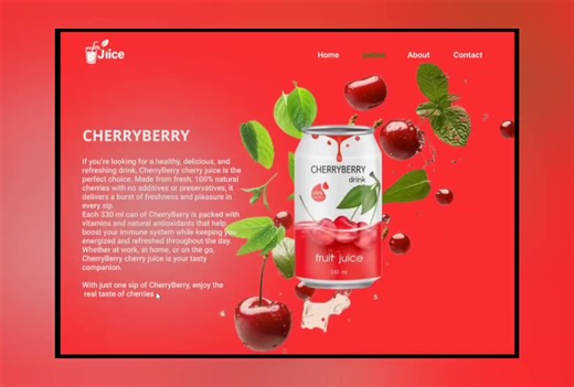 Fresh Juice App UI Design