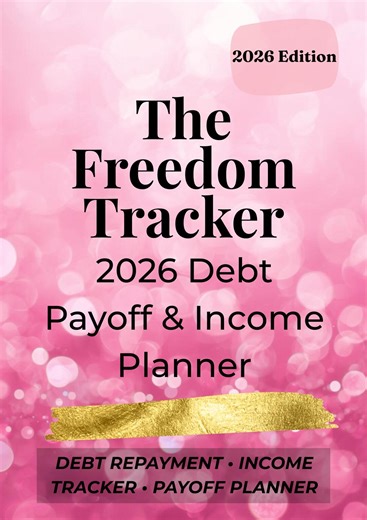 The Freedom Tracker 2026 | Debt Payoff & Income Planner | Printable Budget Workbook for Financial Freedom - Etsy