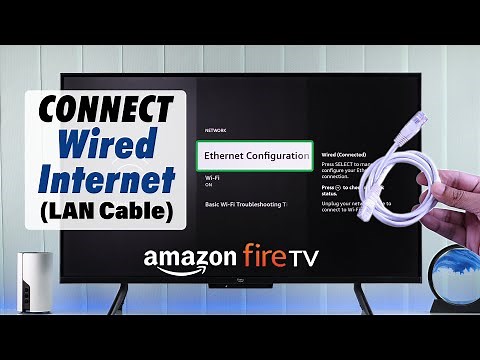 Amazon Fire TV: How to Connect Wired Internet [Ethernet Cable /LAN]