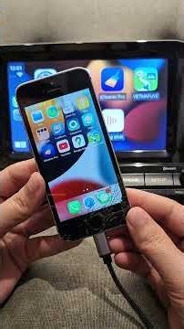 The iPhone 5SE can be used to watch YouTube via CarPlay.