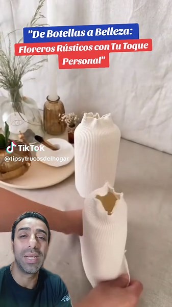 Floreros Rústicos: Creatividad con Botellas Recicladas