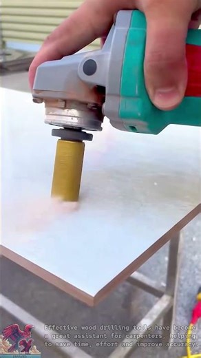 Fast and accurate wood hole drilling tool