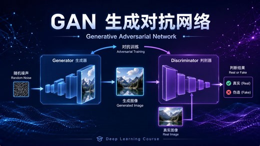 GAN 生成对抗网络入门天花板！判别器 / 生成器对抗训练 + MNIST 实战踩坑解析-实操