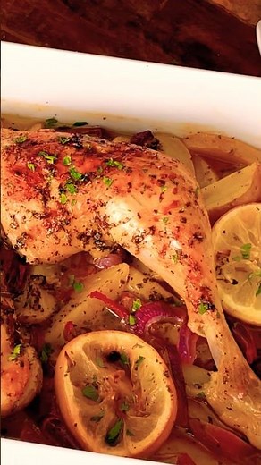Zitronen-Hähnchen, Schnell & Einfach | Ofenrezept. #einfachkochen #food