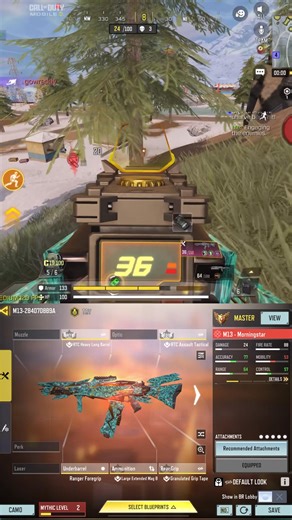 11K views · 104 reactions | M13 Mythic Best Gunsmith #CODMobile #fblifestyle #M13 #loadout | RCP Gaming Pro | Facebook