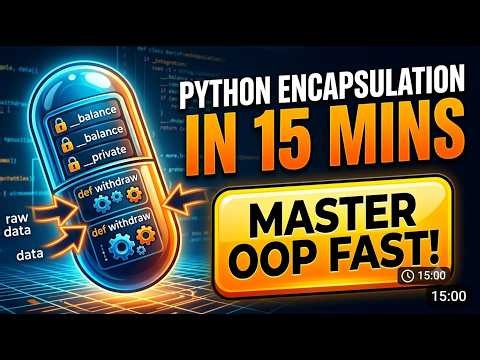 Python Encapsulation Explained in 15 Minutes | Private Variables & Getters Setters | OOP Part 17