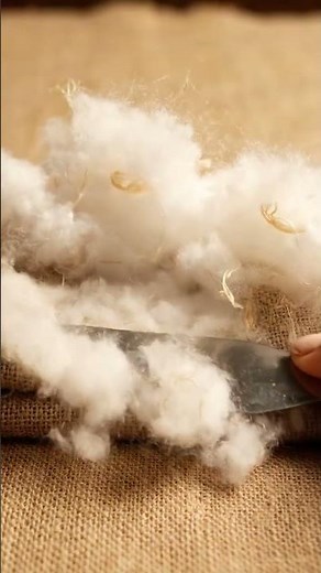 Satisfying ASMR: Handspun Khadi Cotton Cloud Transformation