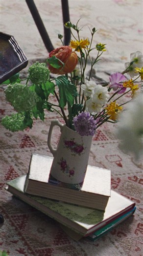 Rethinking dog walking (and sleeping) etiquette with Laura, Smudge and Pixie, featuring the Highgrove x Burberry cascading flowers shirt and honeybee trousers brby.co/yKLPv5 | Burberry