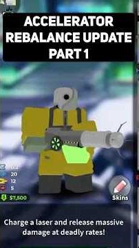 Accelerator 2026 Update Part 1 #tds #roblox #towerdefensesimulator #gaming #update #robloxgames