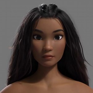 Raya animation facial rig test