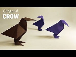 Fold a Cool Origami Crow | Make a easy paper Crow in 5 Minutes
