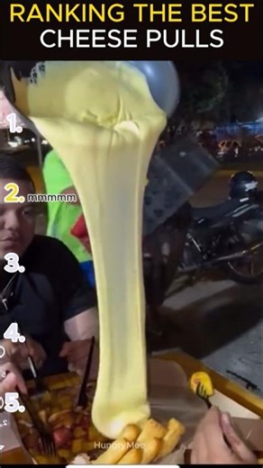 best cheese pulls #asmr #eating #mukbang