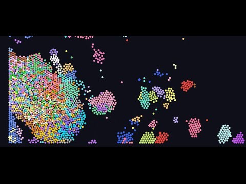 20x speed timelapse of a mosaic art creature trying to form