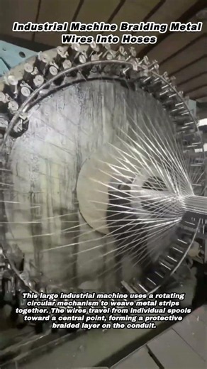 Industrial Machine Braiding Metal Wires Into Hoses