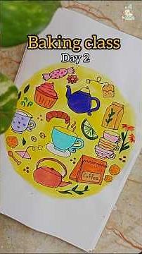 Baking Doodle Art | Cake & Dessert Decoration Ideas | Cake Doodles Tutorial | Breakfast doodle