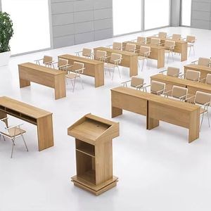 [Hot Item] Modern School Church Furniture Speech Table Rostrum Podium Lectern
