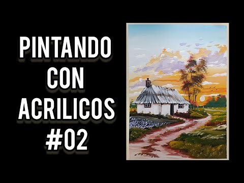 Pintando con acrílicos paso a paso y para principiantes #02 | Aprende a pintar desde cero.