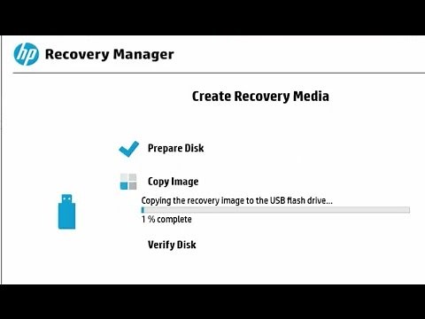 How to create USB Flash drive recovery image using HP Recovery media creation tool in HP pavilion