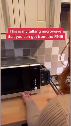 16K views · 230 reactions | How does a blind person use a microwave? #Blind #Cooking #Microwave #QuickMeals | Lucy Edwards | Facebook
