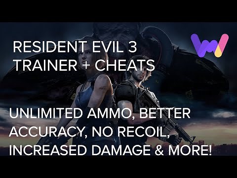Resident Evil 3 Trainer +10 Cheats (No Recoil, Unlimited Durability, No Reload, Increase Backpack)