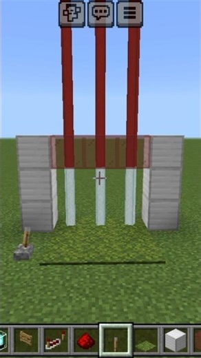 Minecraft Automatic Sensor Door 🚪 Easy Redstone Build! || Royal Gaming #shorts