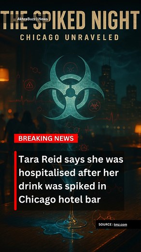 HEADLINE : Tara Reid says she was hospitalised after her drink was spiked in Chicago hotel bar 📰 What’s happening : – Tara Reid revealed that during a hotel stay in Chicago she believes someone slipped something in her drink; she ended up hospitalised and shared video showing paramedics and a stretcher. – The incident raises major questions about celebrity safety and nightlife security measures. 🎯 Why it matters : – Security/Well-being: Even famous stars face risk of drink-spiking — alerts to 
