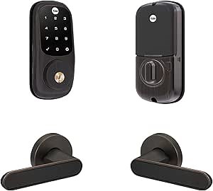 Yale Security B-YRD226-ZW-KC-0BP Yale Assure Lock Z-Wave Kincaid Works with Ring Alarm, Smartthings, and Wink Smart Touchscreen Deadbolt with Matching Lever, Oil Rubbed Bronze