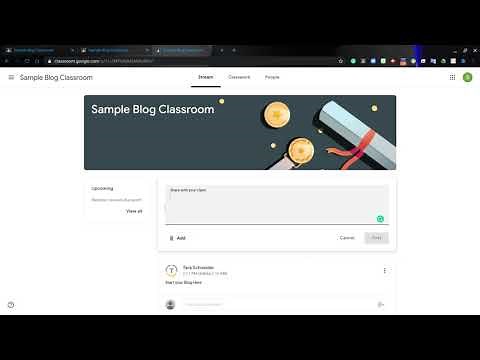 Blogging in Google Classroom