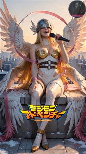 Angewomon OP Digimon ✨🪽 | IA Anime Cover | Shorts
